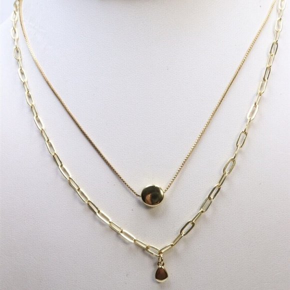 Luv Aj | Jewelry | Luv Aj Gold Tone The Golden Nugget Double Chain ...